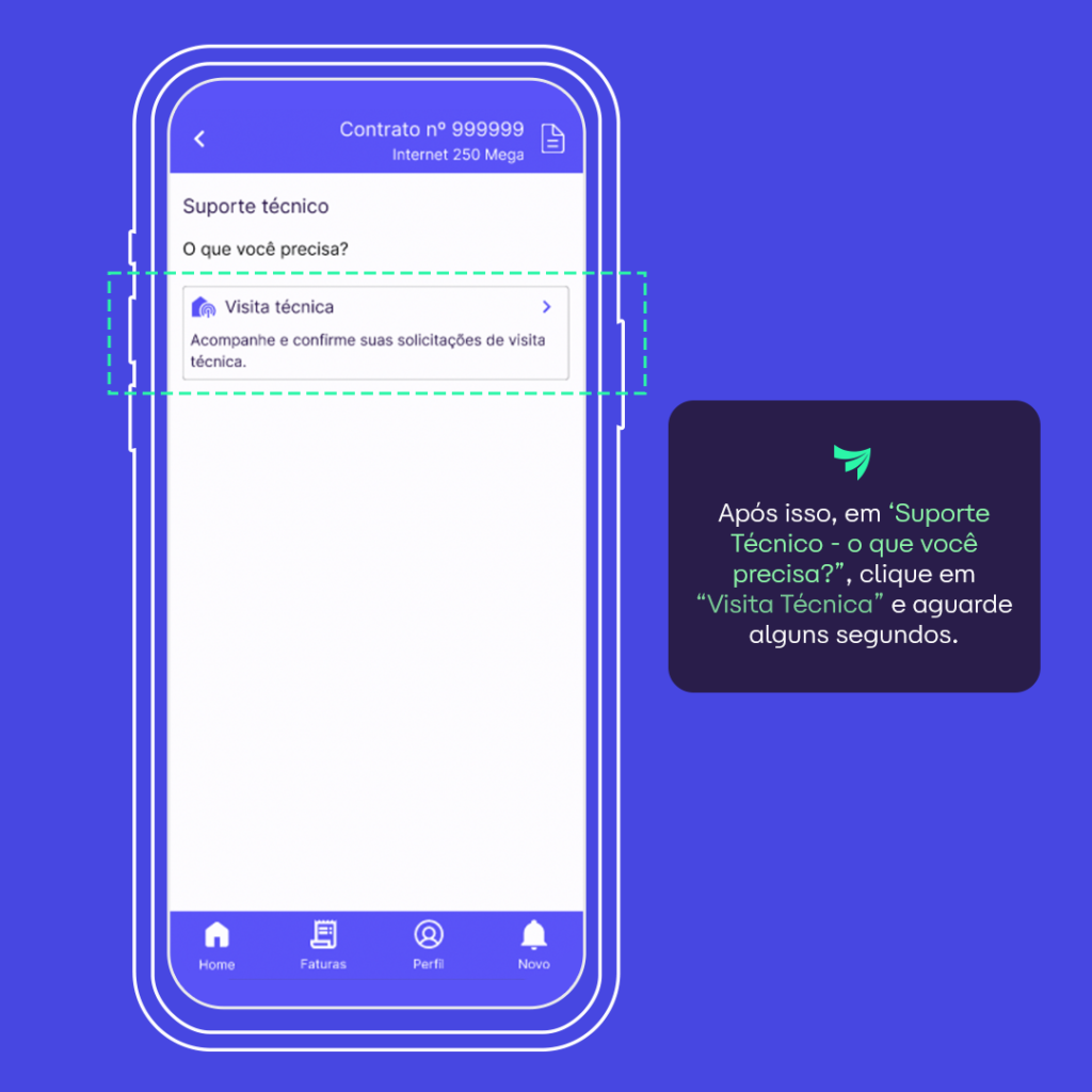 tela indicando a ferramenta para edição de dados, como nome, telefone, e-mail e senha