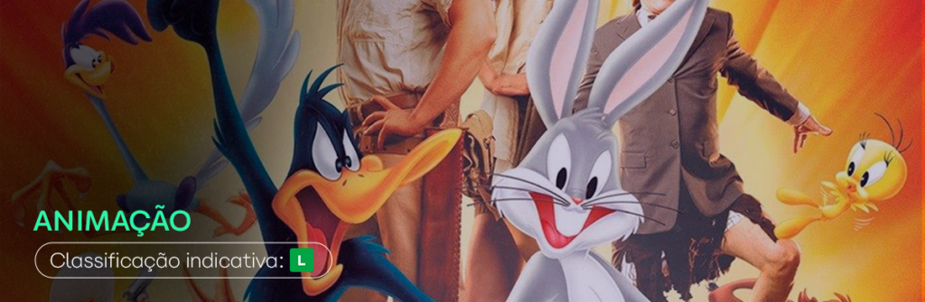 banner do filme Looney Tunes: de volta à ação como indicação de filme sobre páscoa