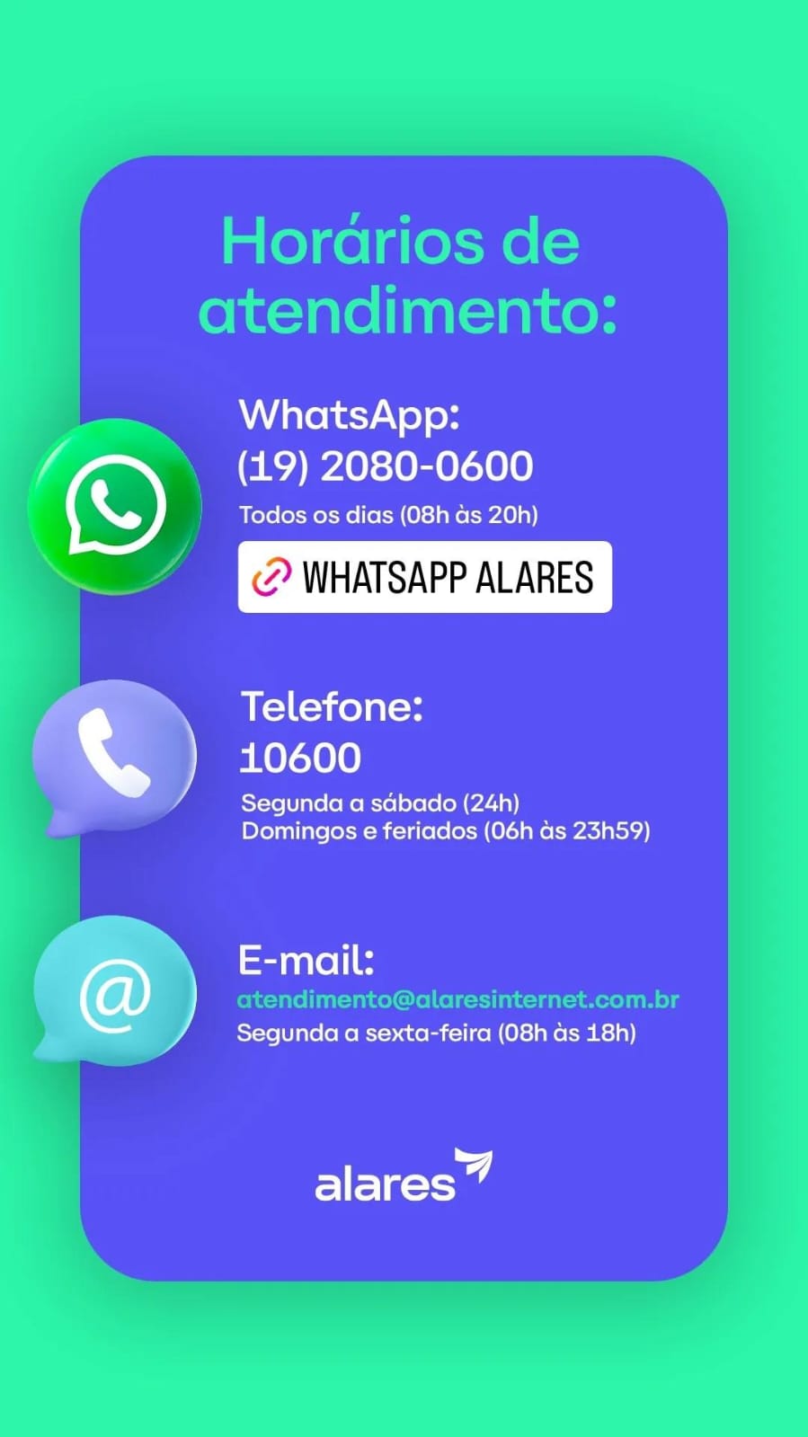 canais de atendimento